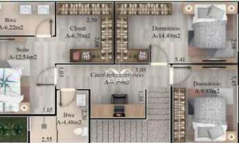 Imagem 2: Sobrado Novo à Venda no Bairro Coqueiral – Cascavel/PR