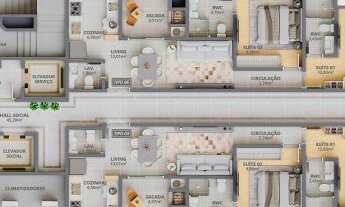 Imagem 5: Carbon Residence Tower, 02 Suítes e 01 Vaga de garagem. Jardim Praia Mar - Itapema/SC