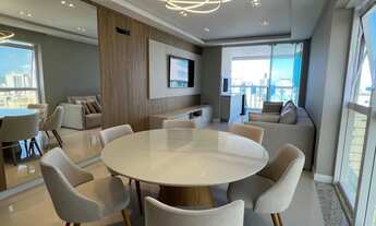 Imagem 3: Mobiliado! Edifício Grand Soleil - Área de lazer incrível! São 02 Suítes e 02 Demi-Suítes