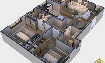 Imagem 4: Colina Sorriso - Apartamentos de 02 dormitórios com suíte e uma cobertura com 03 dormitóri