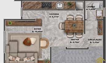 Imagem 3: Sobrado na planta à venda no São Virgílio em Caxias do Sul