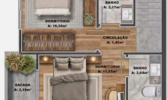 Imagem 6: Sobrado esquina na planta à venda no São Virgílio em Caxias do Sul