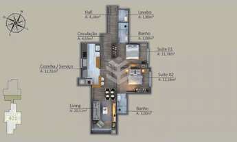 Imagem 5: APARTAMENTO DE 2 SUÍTES NO BAIRRO CARNIEL