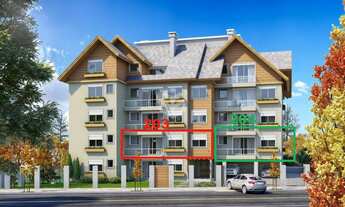 Imagem 2: Apartamento 2 dormitórios sendo 1 suíte, de frente para a rua e no Centro de Canela