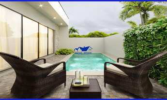 Imagem 6: Casa de esquina com 140m², 3 dormitórios 1 suíte, piscina, com linda vista para o por do