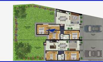 Imagem 4: Casa térrea 72,40 metros quadrados de área construída, com 3 dormitório, 1 vaga de garagem