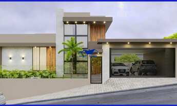 Imagem 4: Casa de alto padrão com 107,45 metros de área construída com 3 dormitório sendo 1 suíte, 2