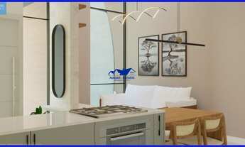 Imagem 5: Casa com 72,65 metros quadrados de área construída, pé direito alto, sala de estar, jantar