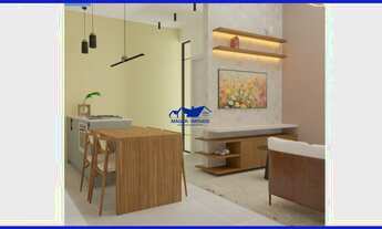 Imagem 6: Casa com 72,65 metros quadrados de área construída, pé direito alto, sala de estar, jantar