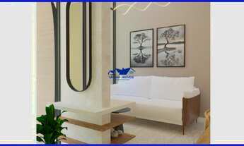 Imagem 7: Casa com 72,65 metros quadrados de área construída, pé direito alto, sala de estar, jantar