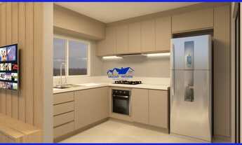 Imagem 4: Casa com 71,40 m², 2 dormitórios, 2 vagas de garagem, Churrasqueira, Lavanderia, situado n