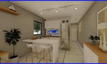 Imagem 6: Casa com 2 dormitórios, banheiro, sala e cozinha integradas no bairro Boa Vista em São Leo