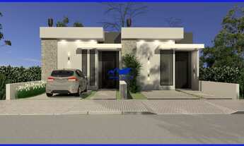 Imagem 2: Casa plana com 71,6m², 2 dormitórios , 2 vagas de garagem, Churrasqueira, lareira, situad