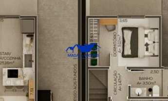 Imagem 2: Sobrado, Não Geminado com 2 Dormitórios, Pátio, Lareira e Espera para Piscina no bairro En