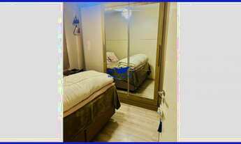 Imagem 3: Apartamento semi mobiliado com 57 metros quadrados privativos, 3 dormitórios, sacada, 1 va