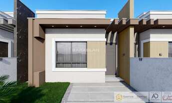 Imagem 6: Casa com 2 quartos sendo 1 suíte, passagem lateral e amplo terreno nos fundos