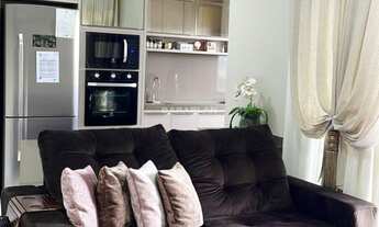 Imagem 5: Apartamento totalmente mobiliado com móveis sob medida! Conta com 2 quartos sendo 1 suíte