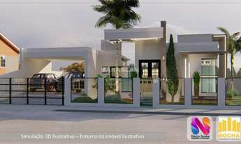 Imagem 1: Casa alto padrão à Venda no loteamento Bosque da Mata, em Tijucas/SC. Conta com 3 dormitór