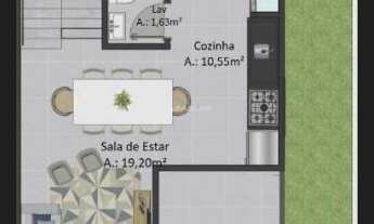 Imagem 4: Sobrado à Venda no loteamento Bosque da Mata, em Tijucas/SC. Conta com 3 dormitórios sendo