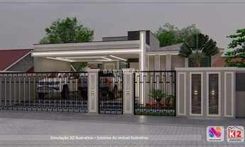 Imagem 2: Casa à Venda no loteamento Mata Atlântica, em Tijucas/SC. Conta com três dormitórios sendo