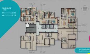 Imagem 7: Mood Kenndy – Apartamentose 67m² a 93m² e diversa opções de plantas, com unidades de 3 qua