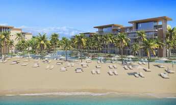 Imagem 7: O P R I V I L É G I O D O A L T O P A D R Ã O À BEIRA-MAR. Projetado em um terreno que co