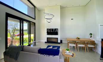 Imagem 6: Casa nova, plana, com 4 suítes, semimobiliada ,pronta para morar e condomínio com infraest