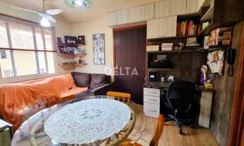 Imagem 4: Apartamento semimobiliado 02 dormitórios, sala de estar e jantar integradas, e 01 vaga de