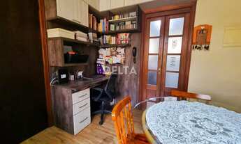 Imagem 2: Apartamento semimobiliado 02 dormitórios, sala de estar e jantar integradas, e 01 vaga de