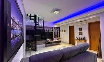 Imagem 2: Cobertura duplex semimobiliada, com 3 quartos, sendo 1 suíte, sacada, amplo terraço e 1 va