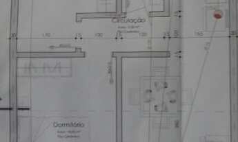 Imagem 2: Casa de alvenaria com aproximadamente 60 m2, 2 dormitórios, sala de jantas, cozinha, banhe