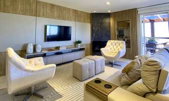 Imagem: Cobertura plana, mobiliada e decorada em