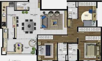 Imagem 4: Apartamento com 3 dormitórios à venda, 126 m² por R$ 1.605.000,00 - Estreito - Florianópol