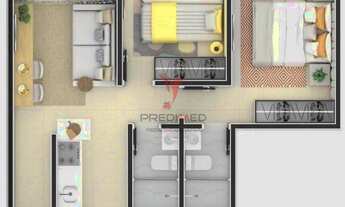 Imagem 5: Apartamento 2 dormitórios 1 suíte 54m² 1 vaga Portal do Sol Joao Pessoa/PB