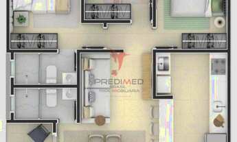 Imagem 4: Apartamento 2 dormitórios 1 suíte 54m² 1 vaga Portal do Sol Joao Pessoa/PB