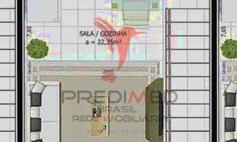 Imagem 4: SOBRADOS COM 2 DORMITÓRIOS À VENDA, A PARTIR R$ 449.989,10 - BAIRRO SERRARIA - SÃO JOSÉ/SC