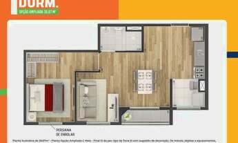 Imagem 2: Apartamentos com 2 Quartos,Sacada Para Vender perto do Metrô