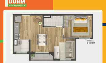 Imagem 4: Apartamentos com 2 Quartos,Sacada Para Vender perto do Metrô