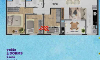 Imagem 5: Kairos References, 2 dormitórios, 1 suítes, 1 banheiros, 1 vaga na garagem, 55M² de Área C