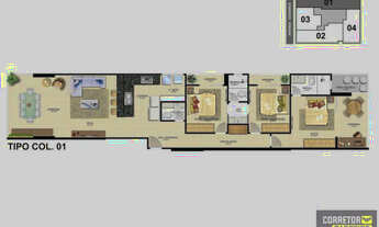 Imagem 2: 3 quartos Praia do Morro com área de lazer Mantova