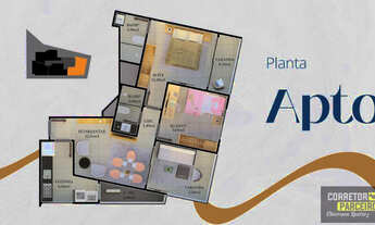 Imagem 2: 2 quartos no Centro de Guarapari com área de lazer