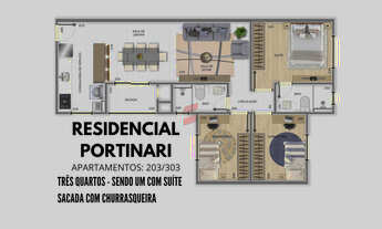 Imagem 4: APARTAMENTO com 3 dormitórios à venda por R$ 420.000,00 no bairro Estância Pinhais - PINHA