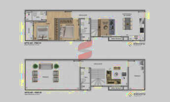 Imagem 3: APARTAMENTO à venda com 86.2m² por R$ 790.000,00 no bairro Centro - PINHAIS / PR