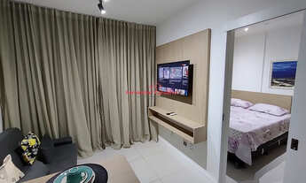 Imagem: Quarto e sala mobiliado