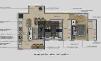 Imagem 6: Apartamento de luxo com 2 quartos, 45 A 67M²m², à venda em Sorocaba, Parque Campolim