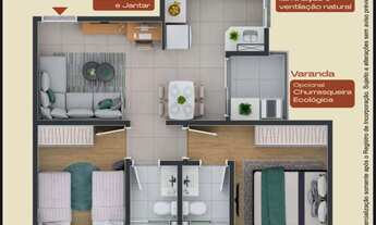 Imagem 3: Apartamento à venda, no Residencial Morada do Horto, em Sorocaba, Caguassu, com 2 quartos