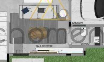 Imagem 4: Sobrado novo em condomínio fechado no Santa Cândida à venda com 2 suítes e 4 vagas de gara