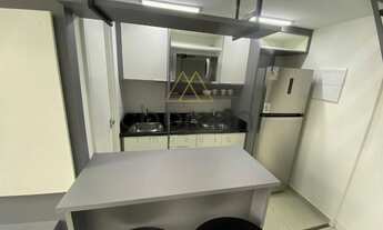 Imagem 3: Studio mobiliado no Eco Smart Ecoville, sacada com churrasqueira, vaga coberta e 21m2