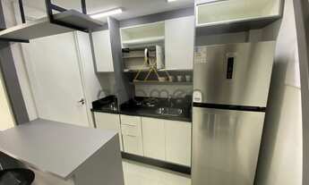 Imagem 4: Studio mobiliado no Eco Smart Ecoville, sacada com churrasqueira, vaga coberta e 21m2