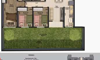 Imagem 3: Apartamentos 2 e 3 quartos com suite e varanda gourmet na Parada 40